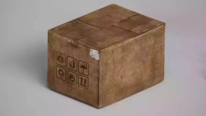 Realistic Dirty Cardboard