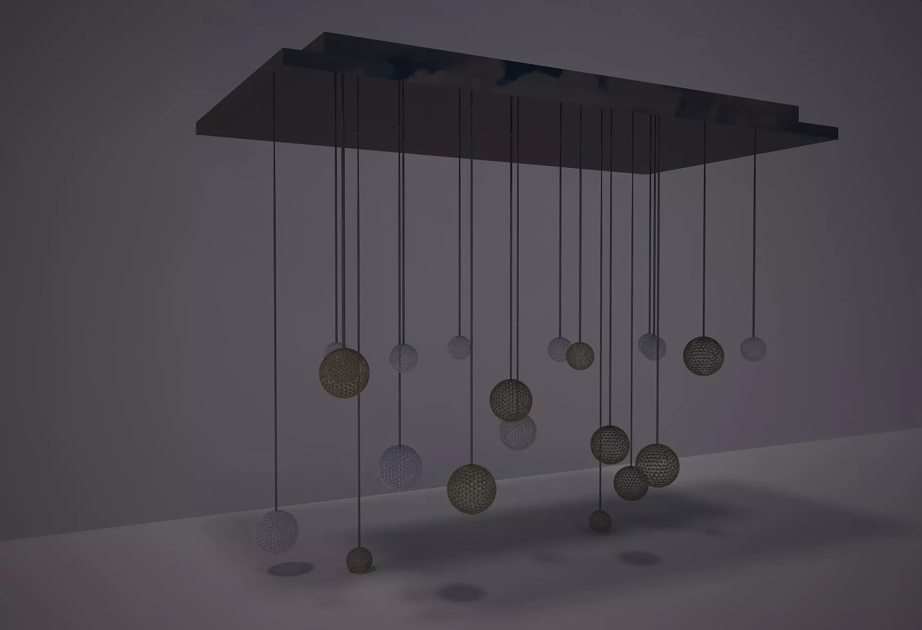 roof lamp 3D model_0