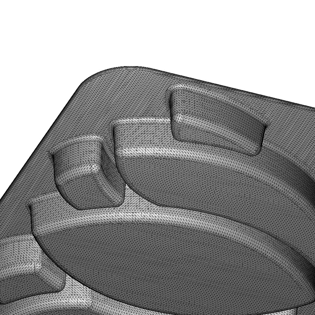 Premium Lotus Plate 3D print model_7