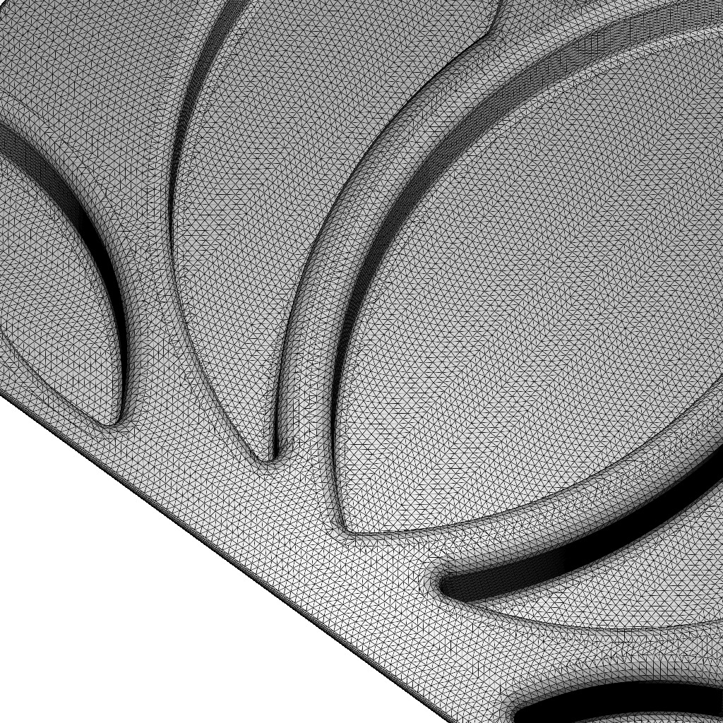 Premium Lotus Plate 3D print model_8