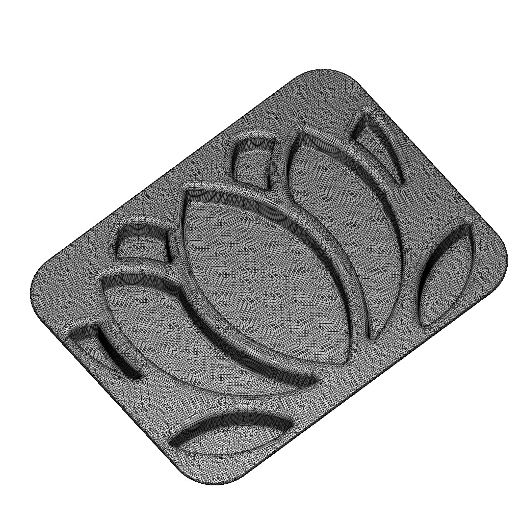 Premium Lotus Plate 3D print model_4