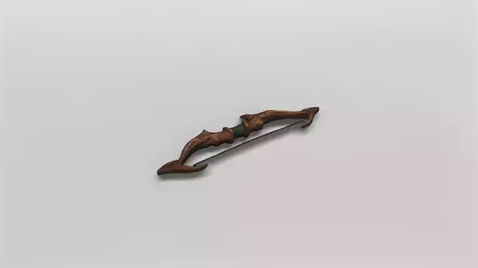 Ornate Fantasy Bow 3D Model