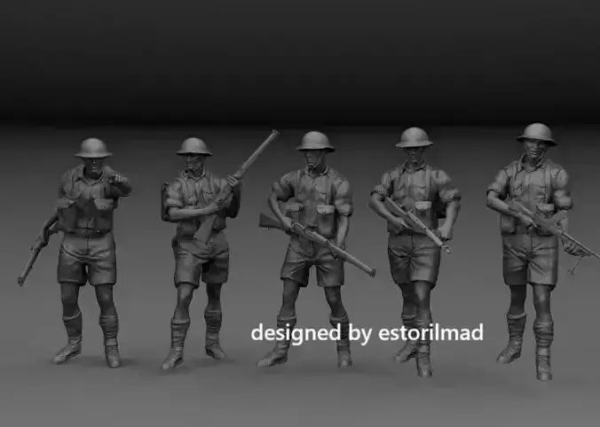 WW2 BRITISH SOLDIERS AFRICA 8 ARMY EL ALAMEIN