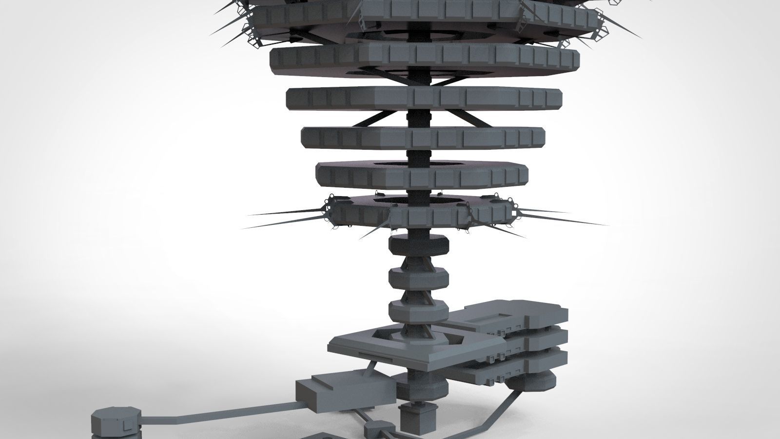 resident evil the hive 3D model_9