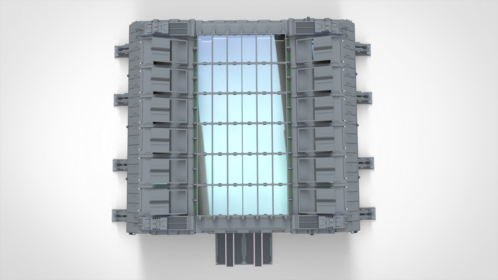 sci-fi architecture 1 3D model_9