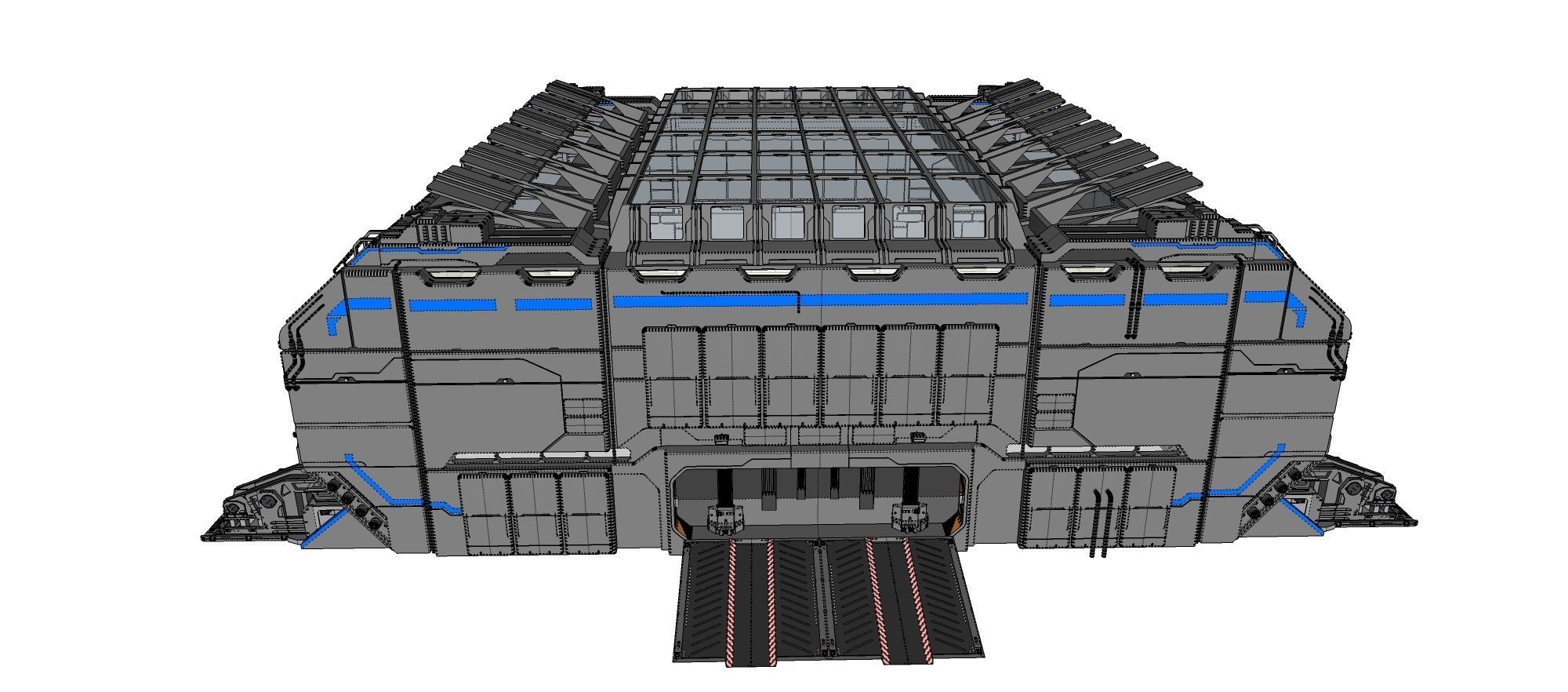 sci-fi architecture 1 3D model_23