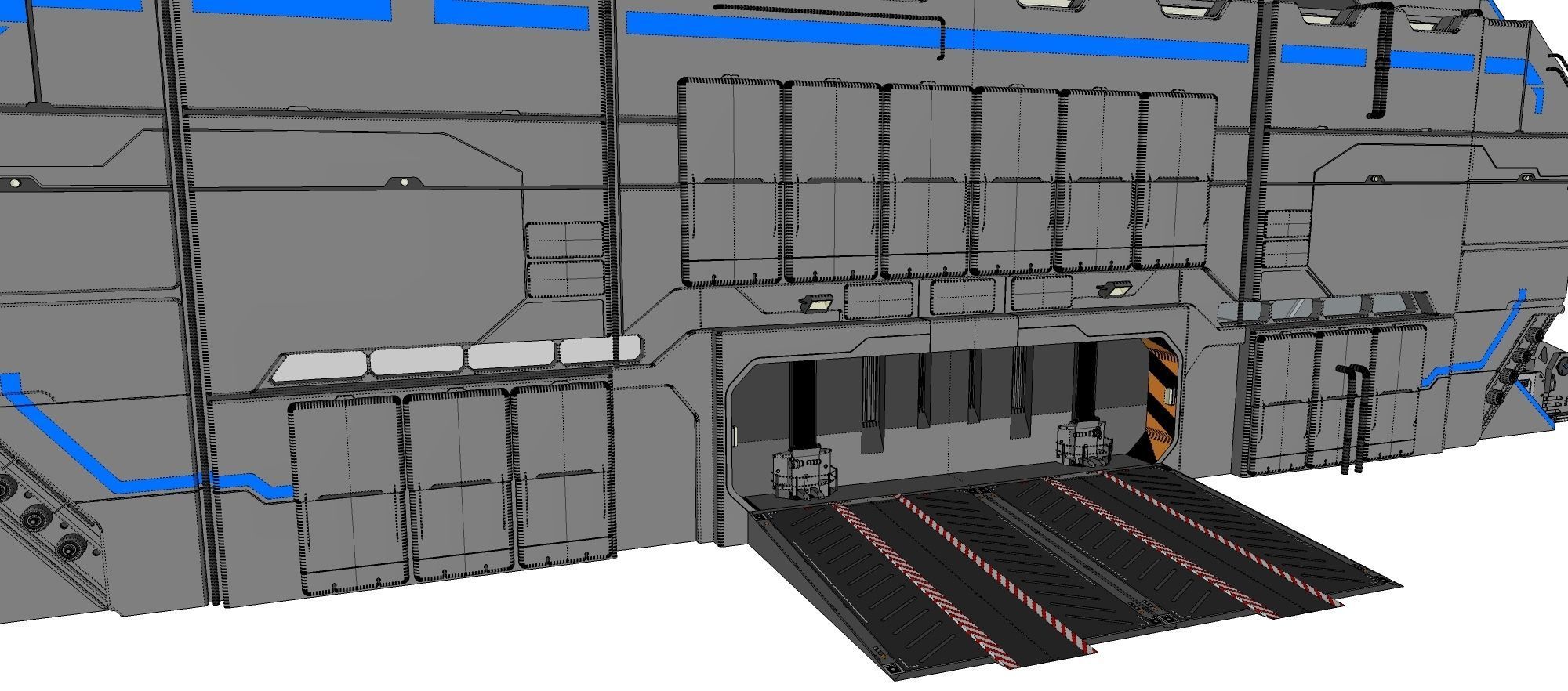 sci-fi architecture 1 3D model_30