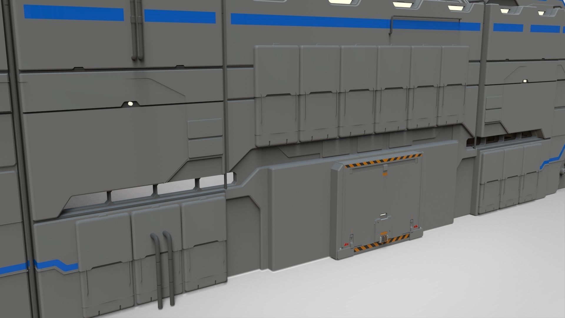 sci-fi architecture 1 3D model_20