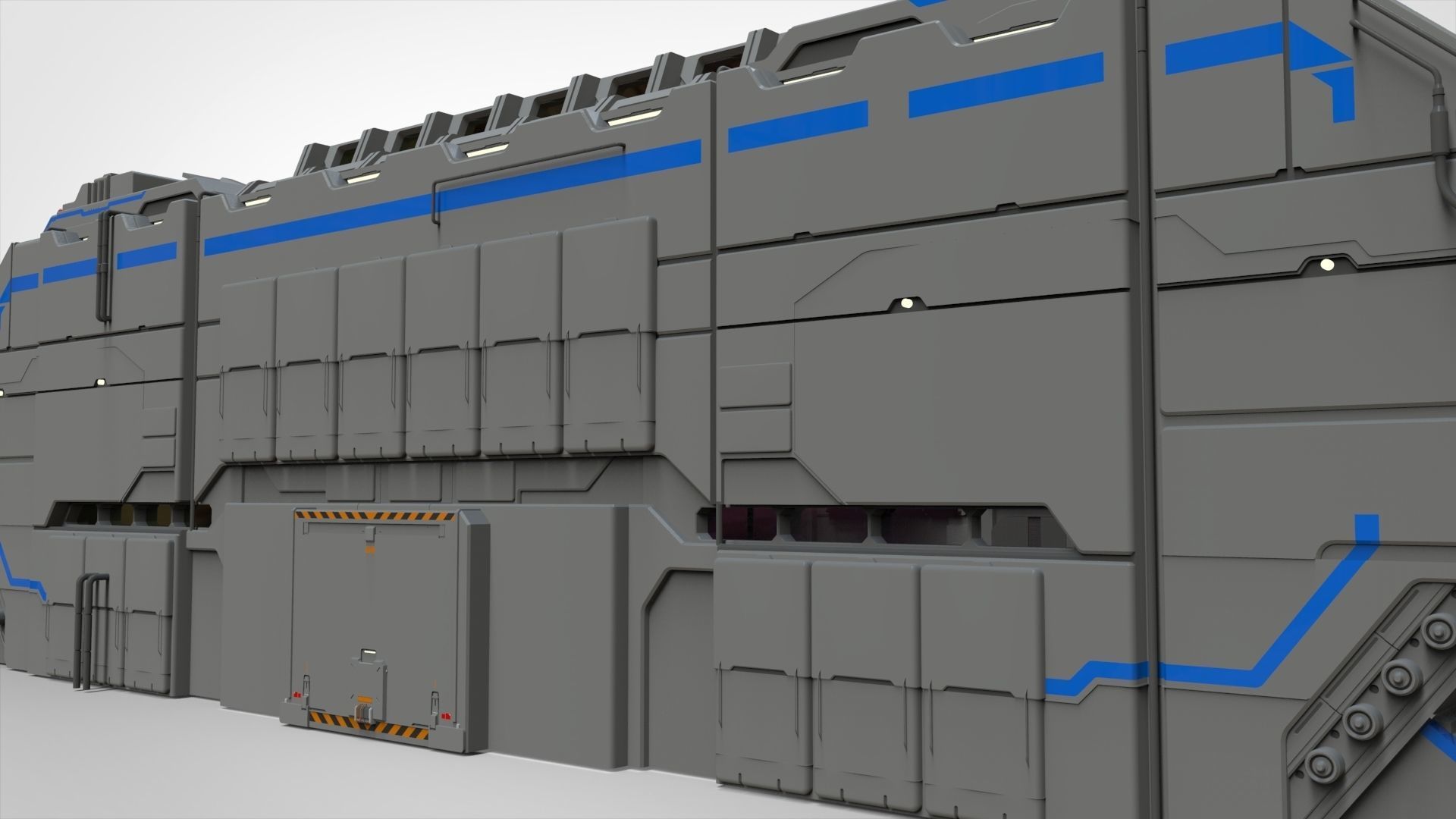 sci-fi architecture 1 3D model_21