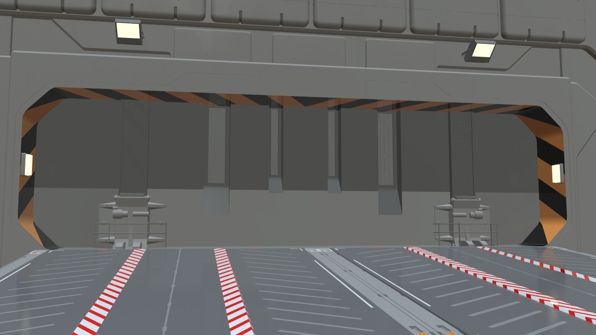 sci-fi architecture 1 3D model_14