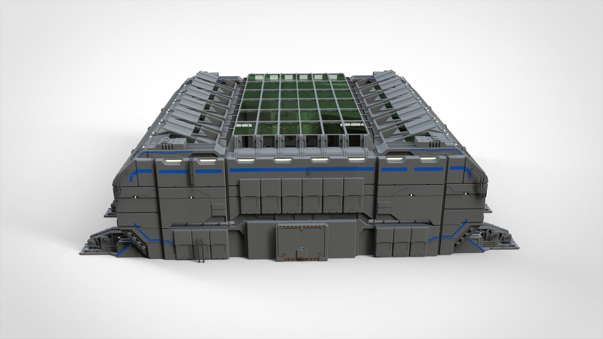 sci-fi architecture 1 3D model_6