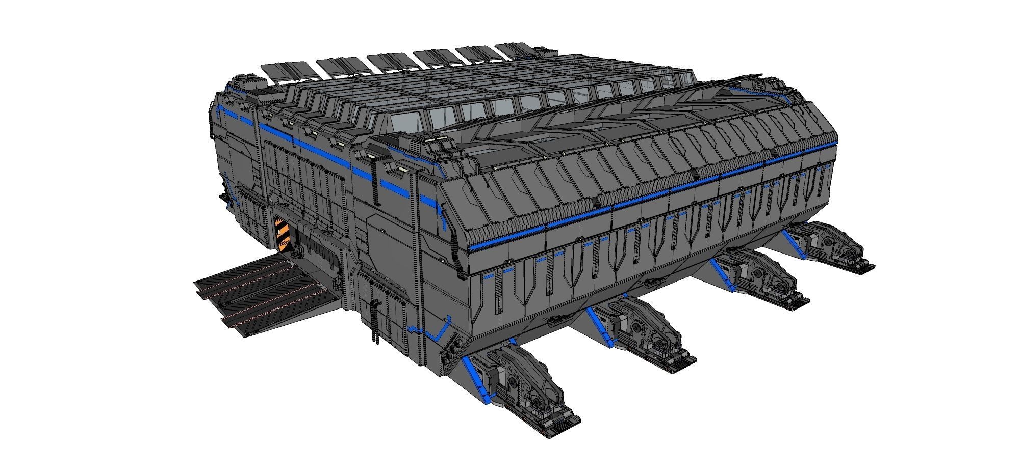 sci-fi architecture 1 3D model_24