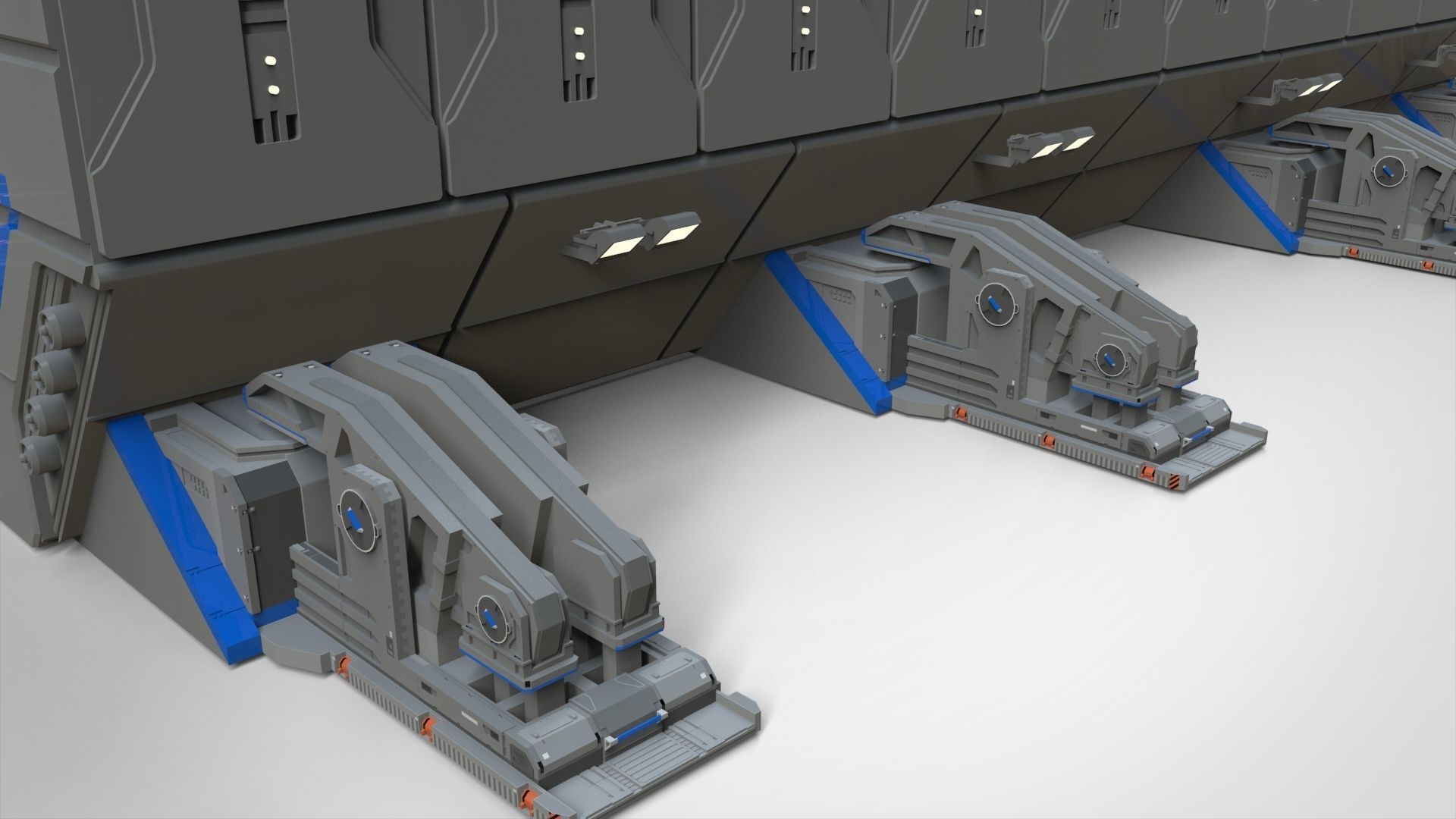 sci-fi architecture 1 3D model_19