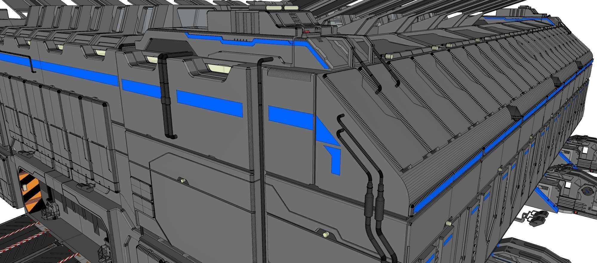 sci-fi architecture 1 3D model_32