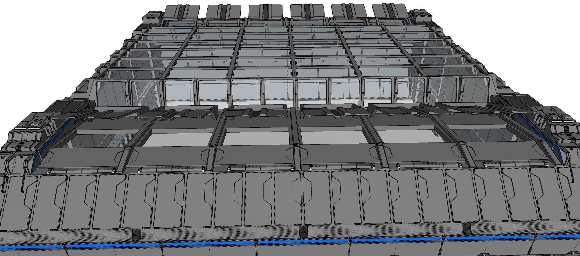 sci-fi architecture 1 3D model_33