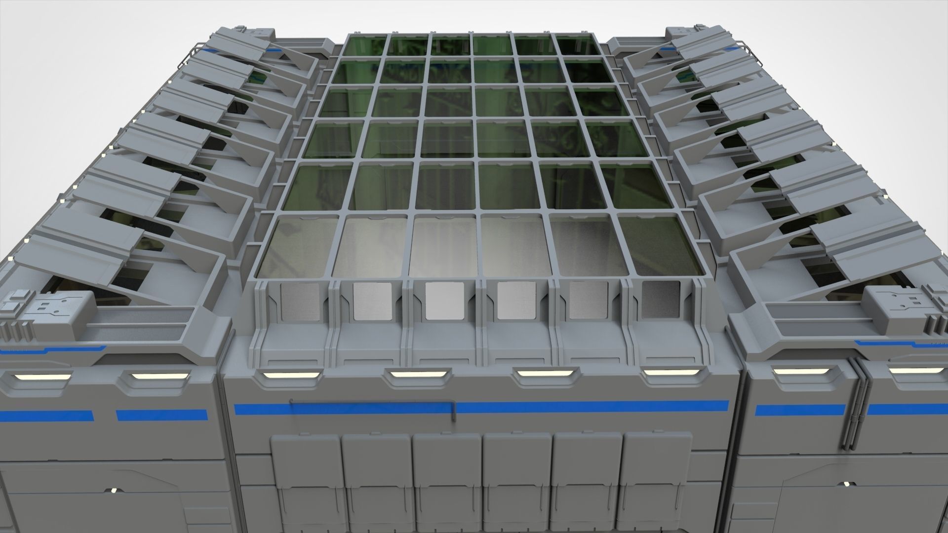 sci-fi architecture 1 3D model_16