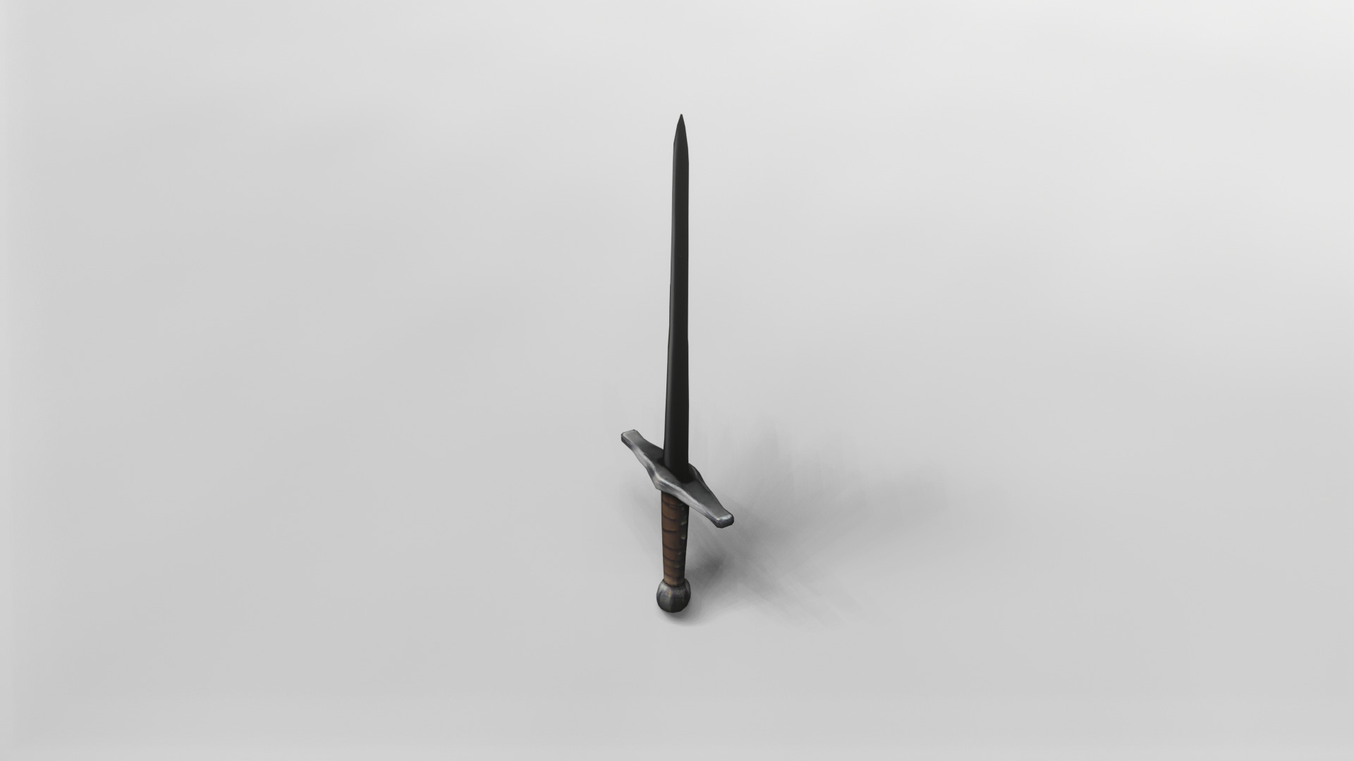 Medieval Longsword 3D Model 3D model_2