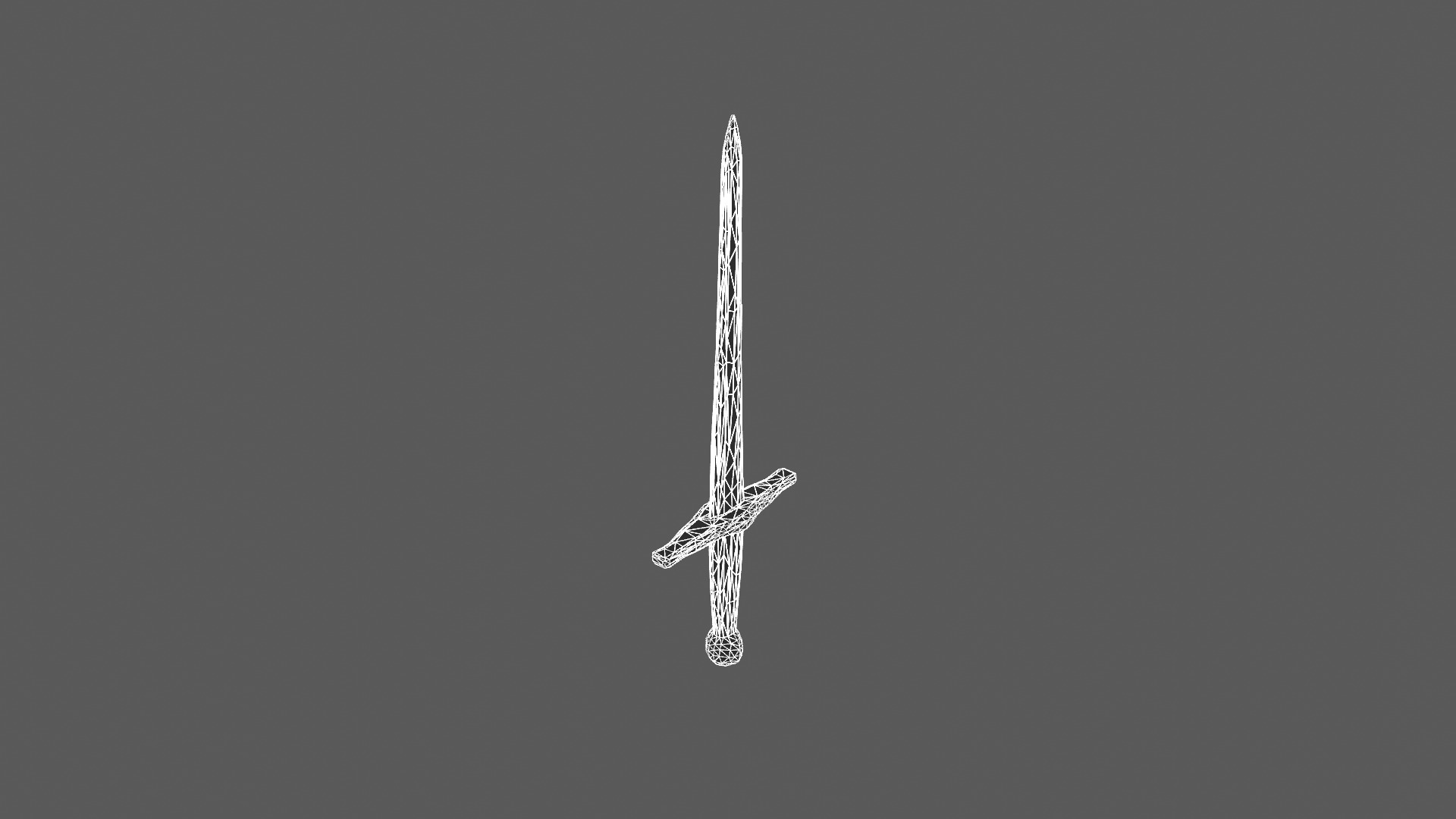 Medieval Longsword 3D Model 3D model_8