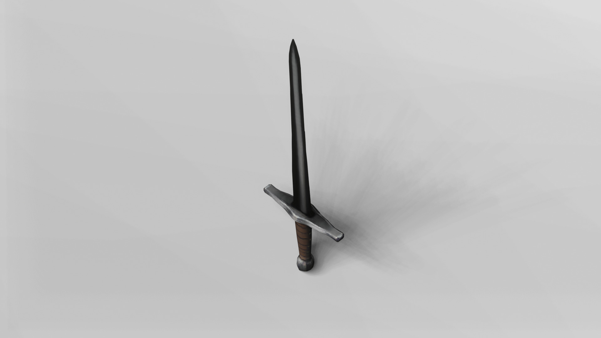 Medieval Longsword 3D Model 3D model_4