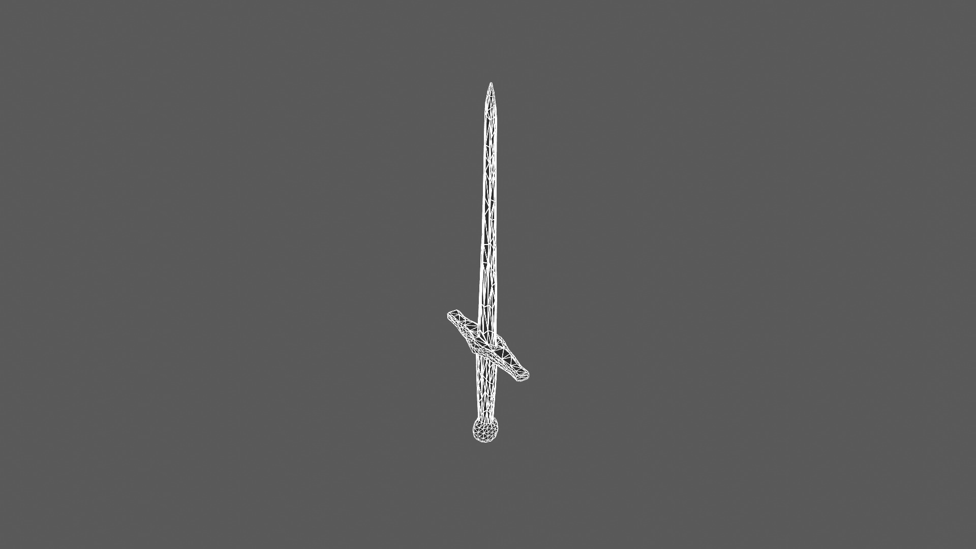 Medieval Longsword 3D Model 3D model_7