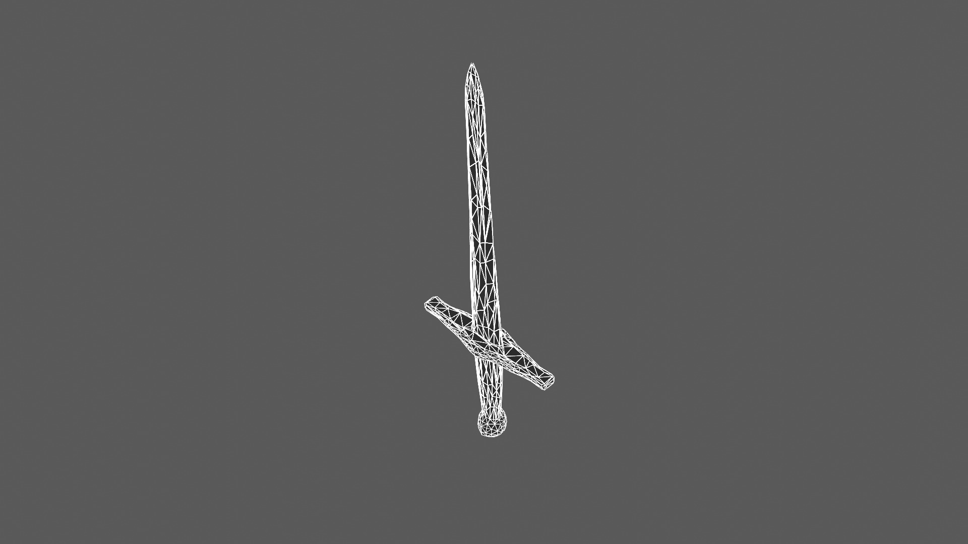 Medieval Longsword 3D Model 3D model_9