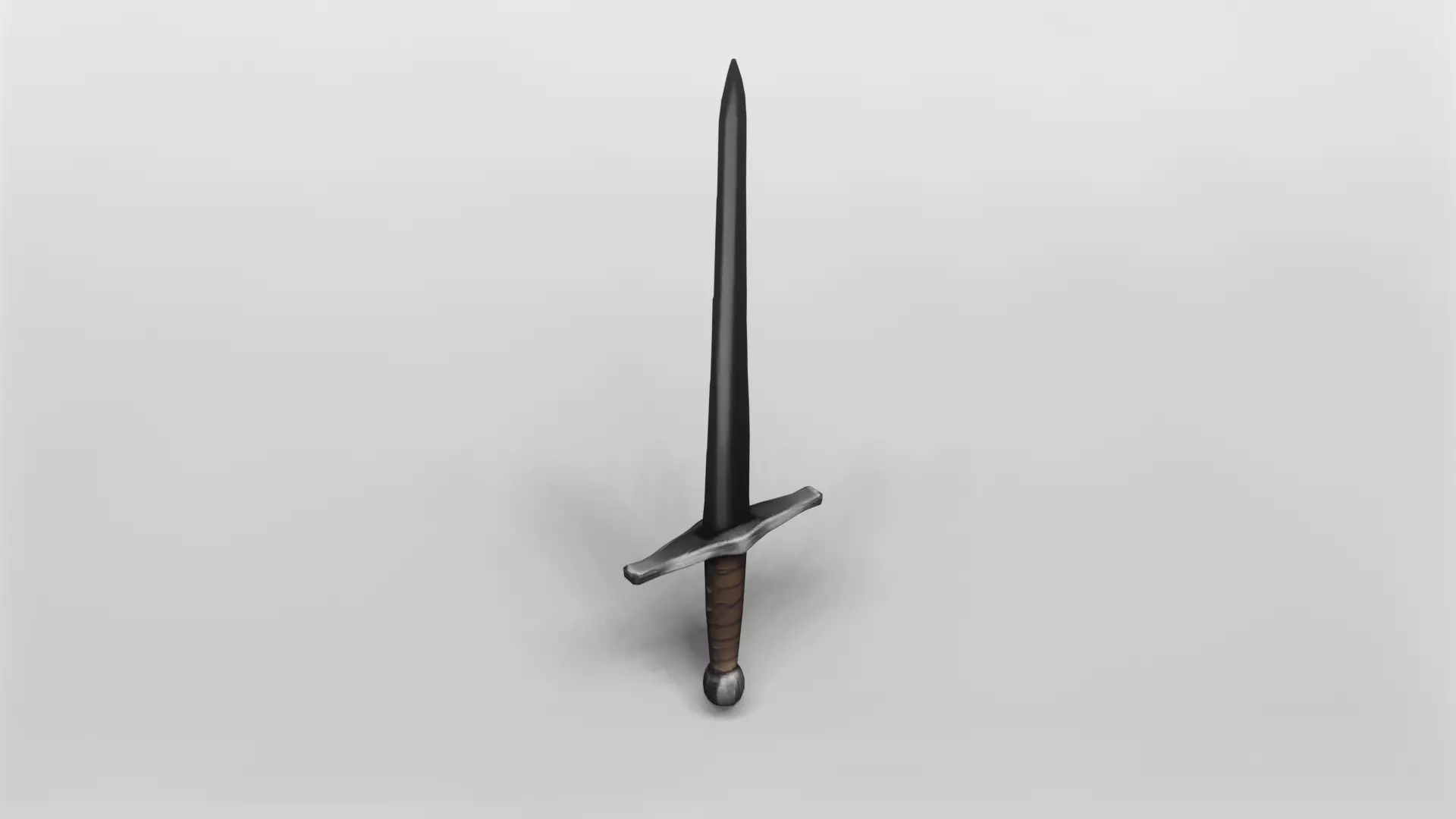 Medieval Longsword 3D Model 3D model_0