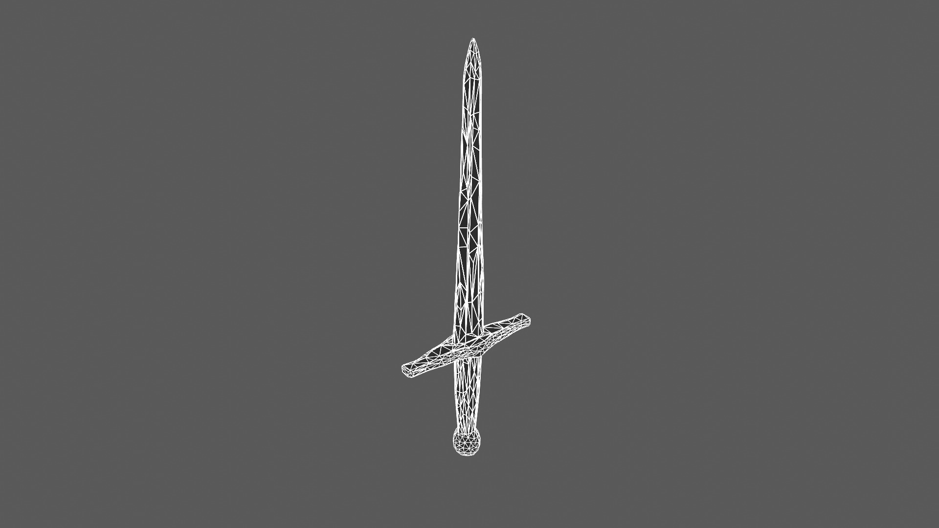 Medieval Longsword 3D Model 3D model_5