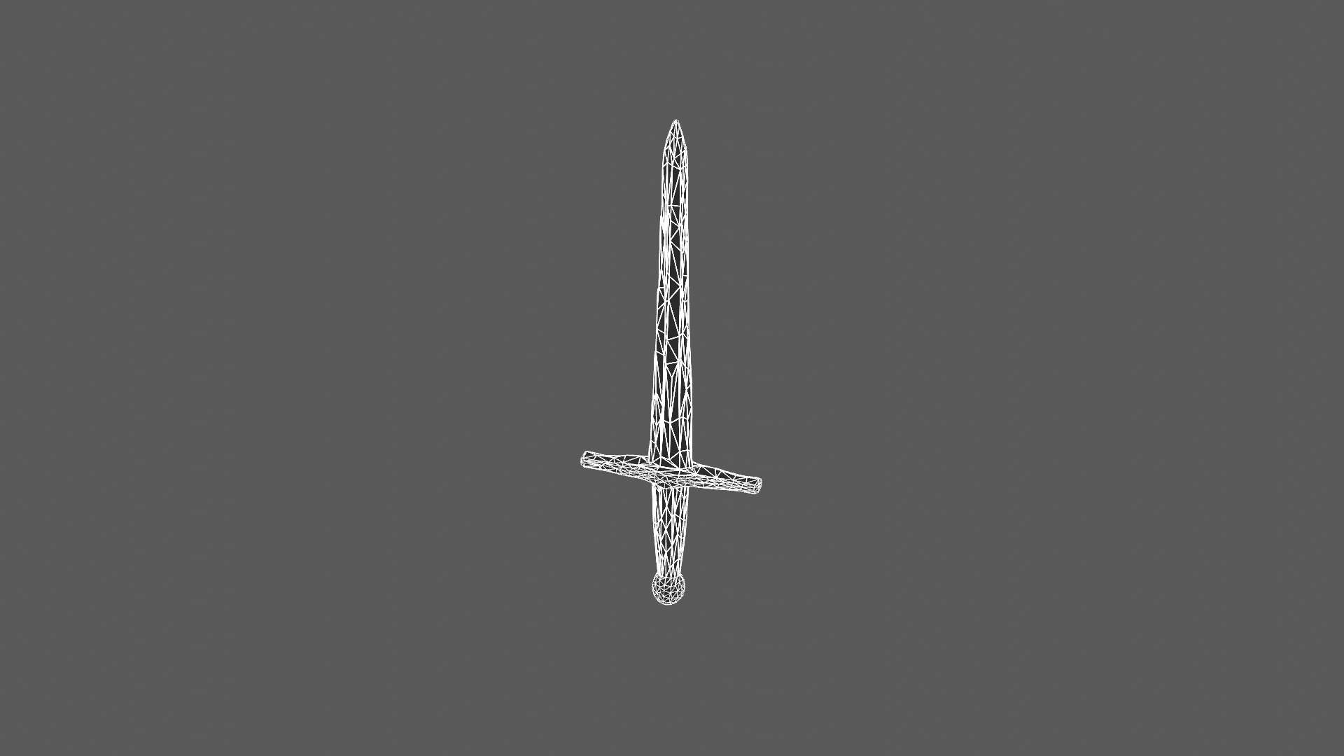 Medieval Longsword 3D Model 3D model_6