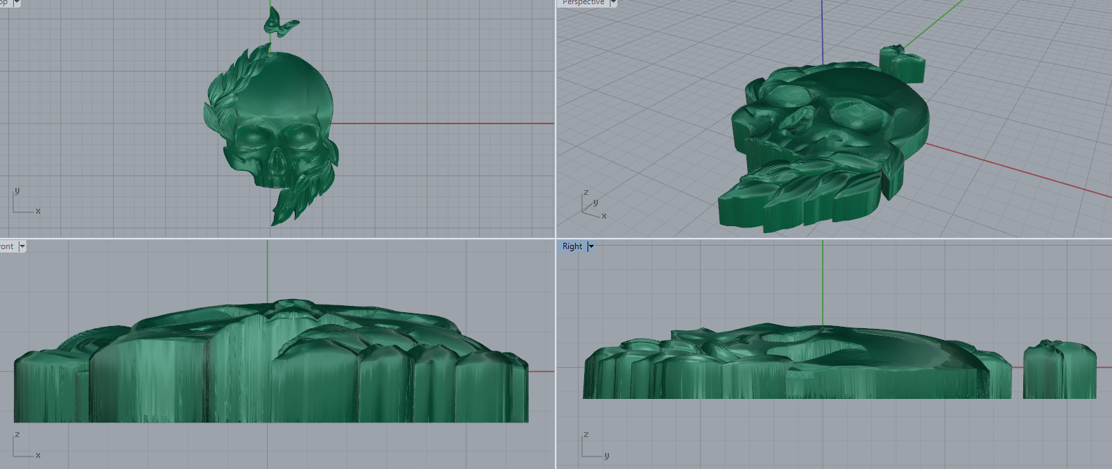 Skull 8 3D print model_3