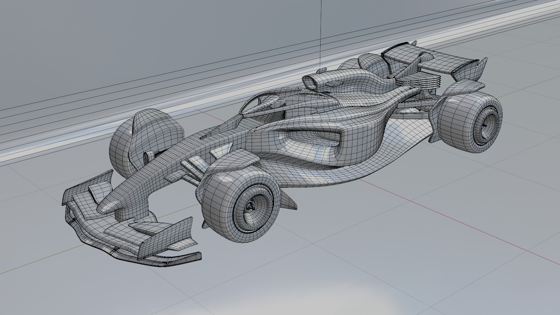 Formula 1 Car - Red Bull Green Concept 3D model_30