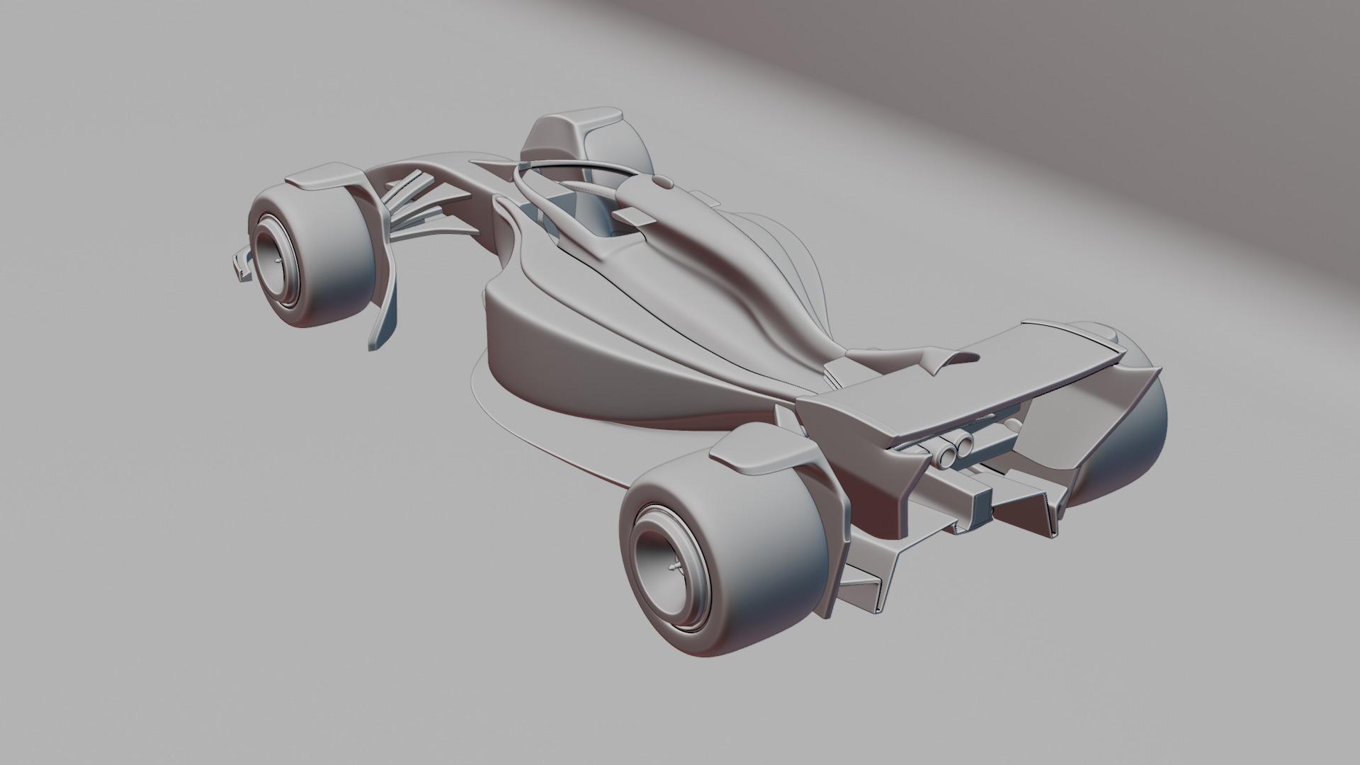 Formula 1 Car - Red Bull Green Concept 3D model_19