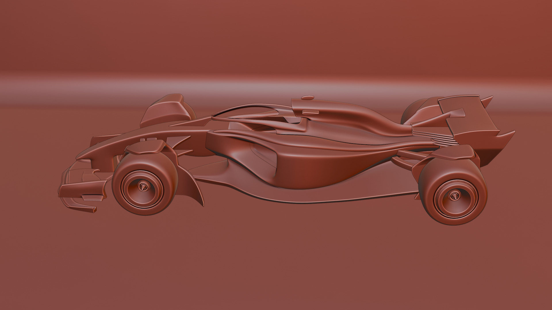 Formula 1 Car - Red Bull Green Concept 3D model_46