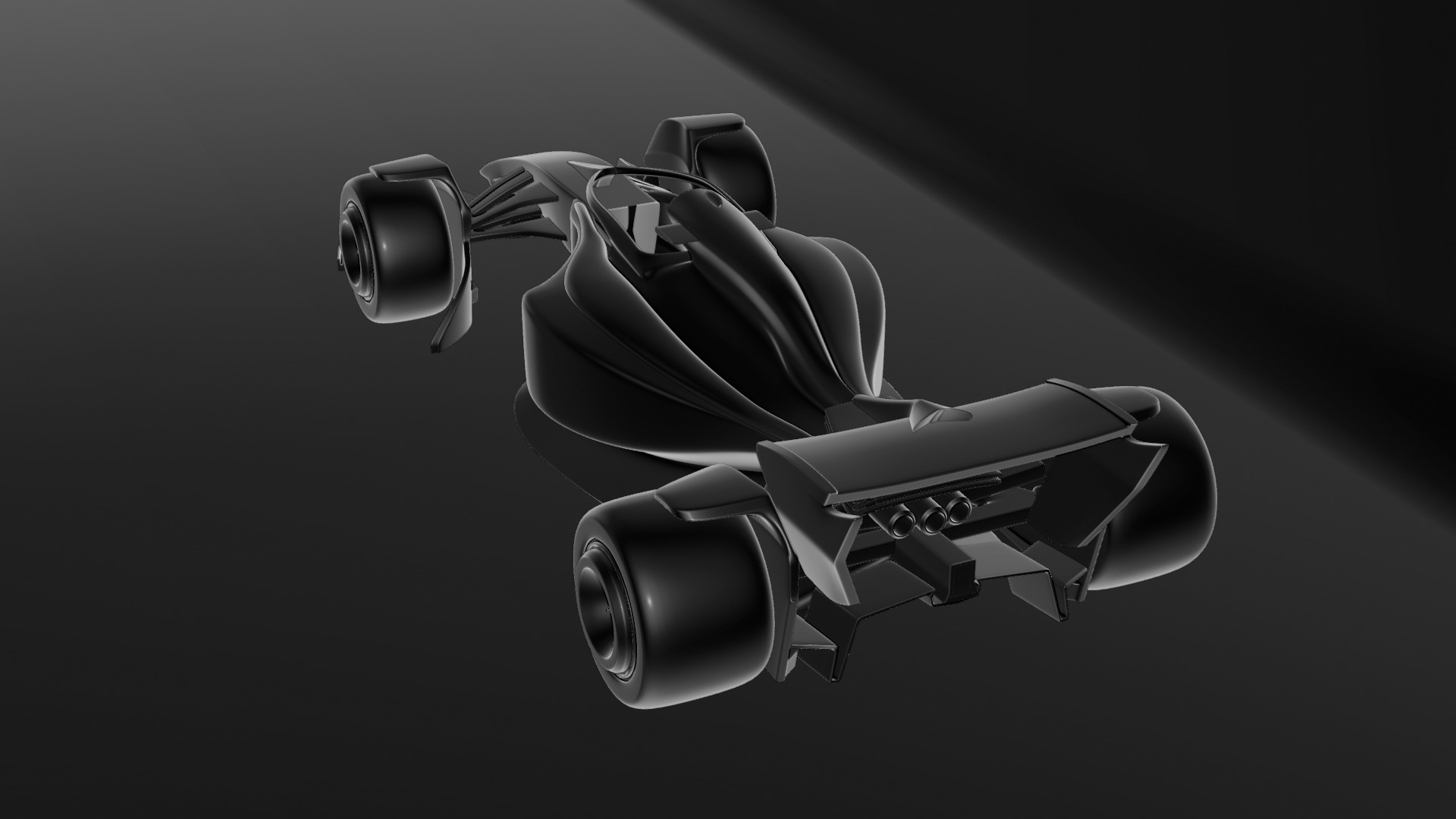 Formula 1 Car - Red Bull Green Concept 3D model_14