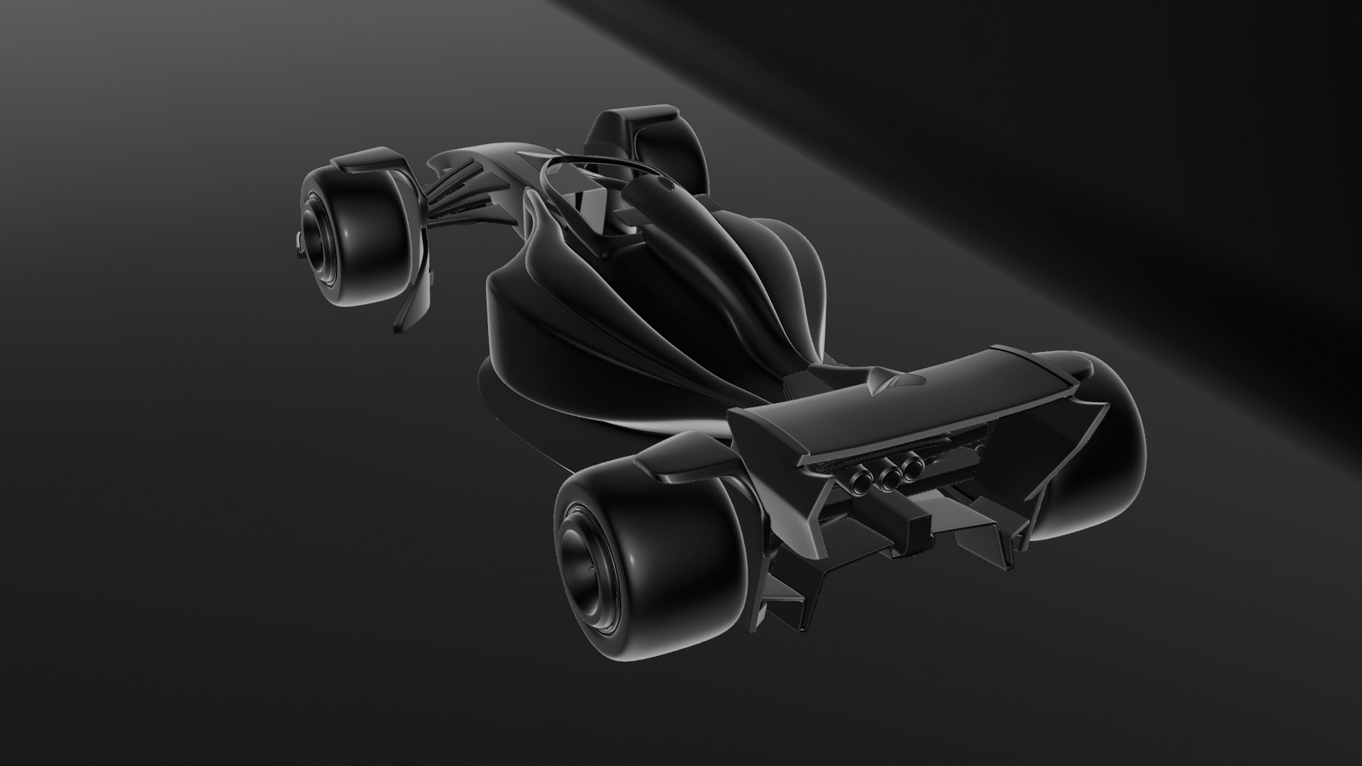Formula 1 Car - Red Bull Green Concept 3D model_13