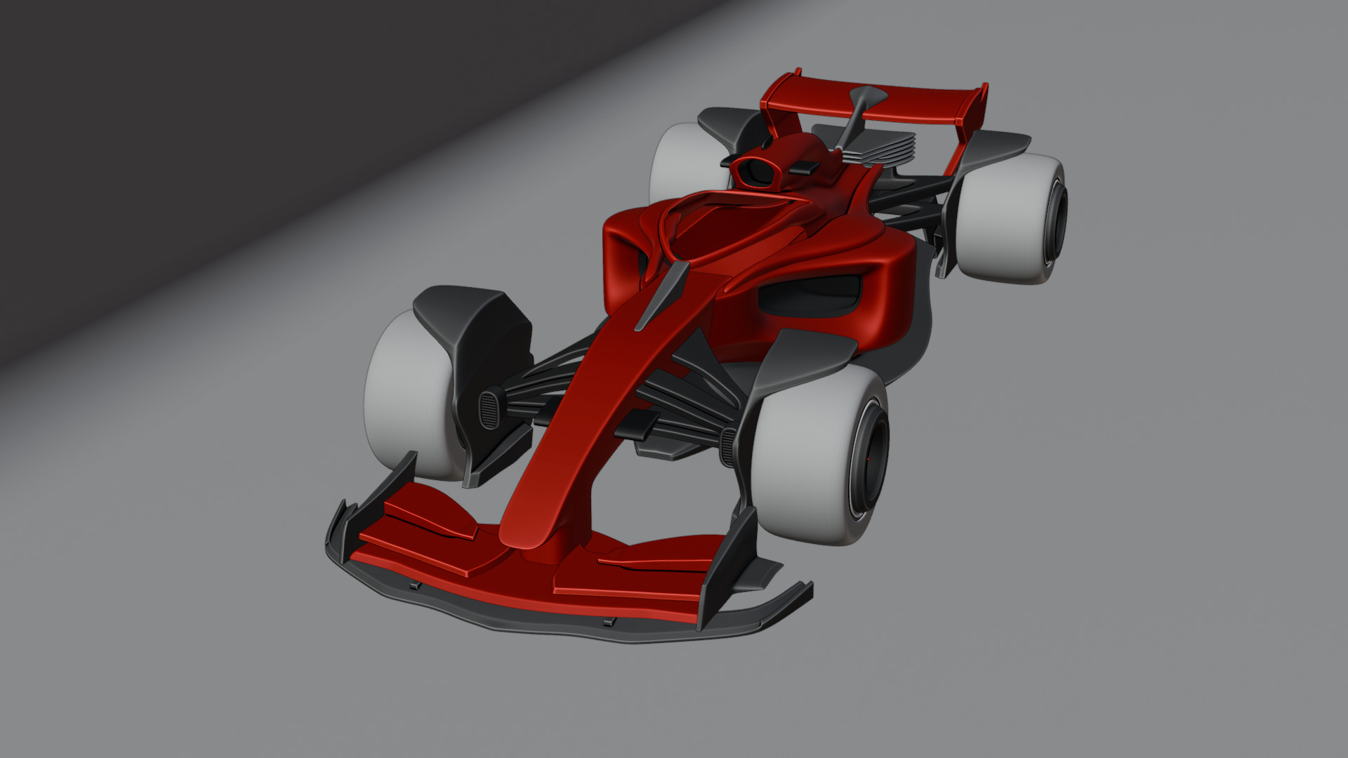 Formula 1 Car - Red Bull Green Concept 3D model_24