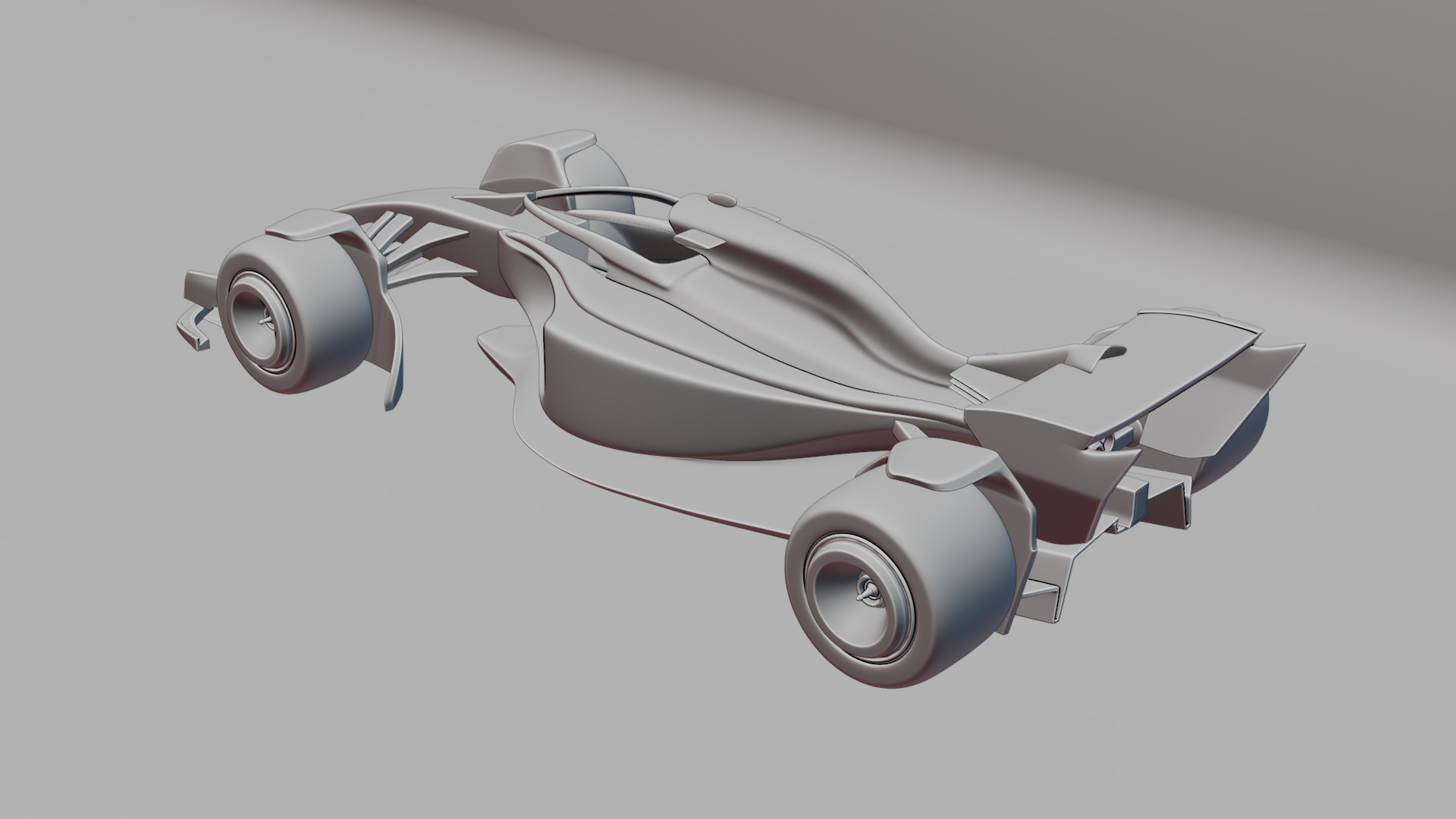 Formula 1 Car - Red Bull Green Concept 3D model_21