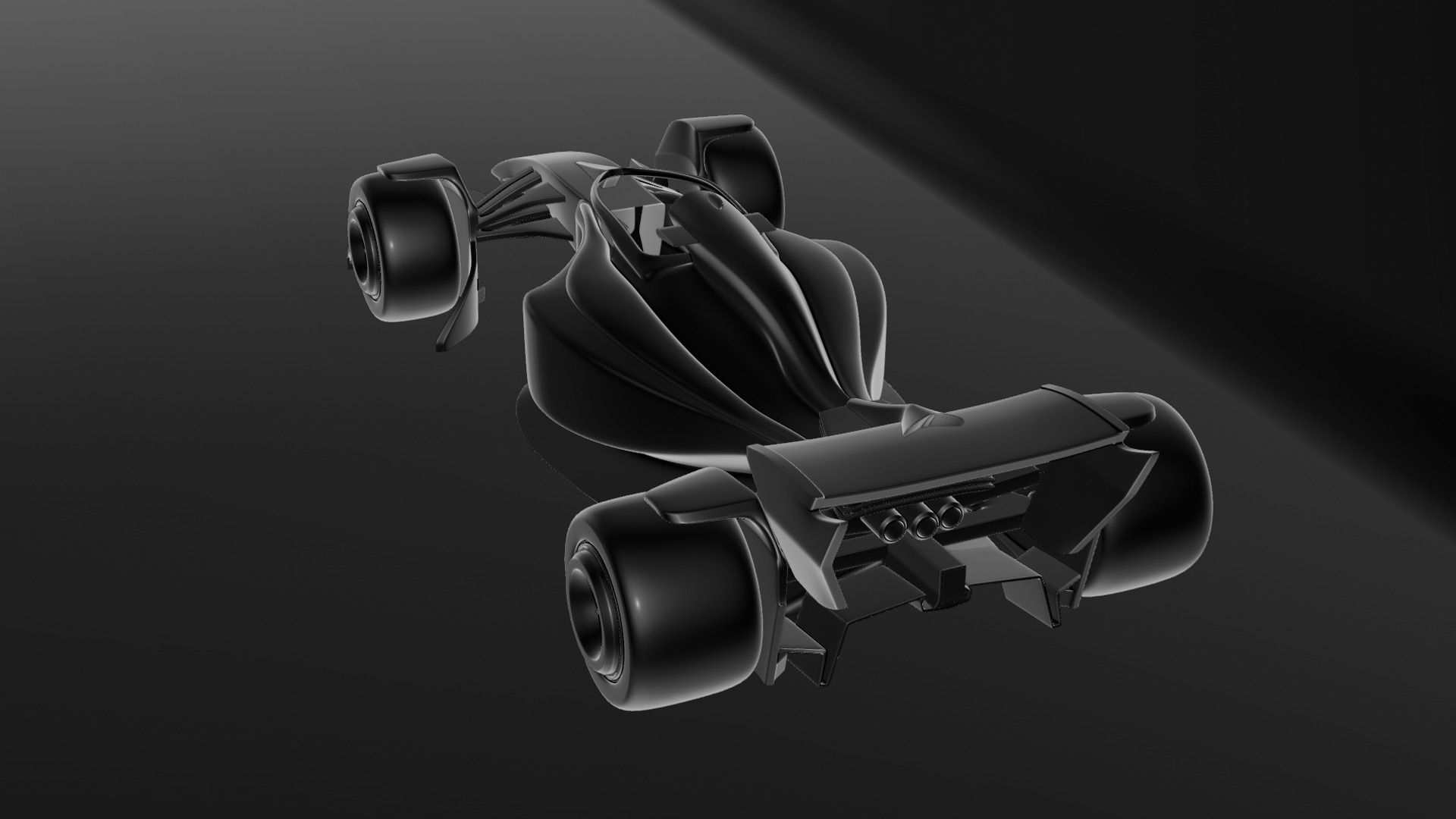 Formula 1 Car - Red Bull Green Concept 3D model_12