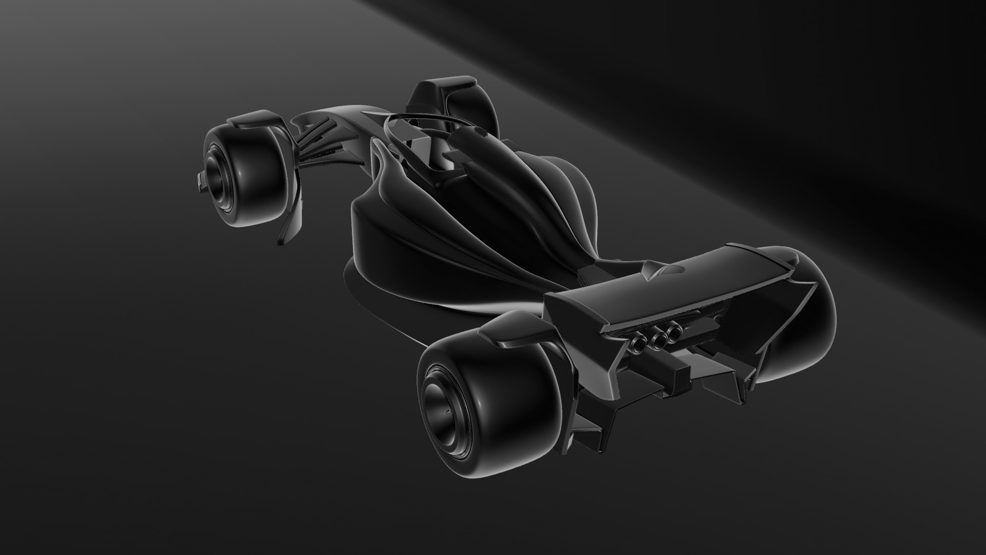Formula 1 Car - Red Bull Green Concept 3D model_16