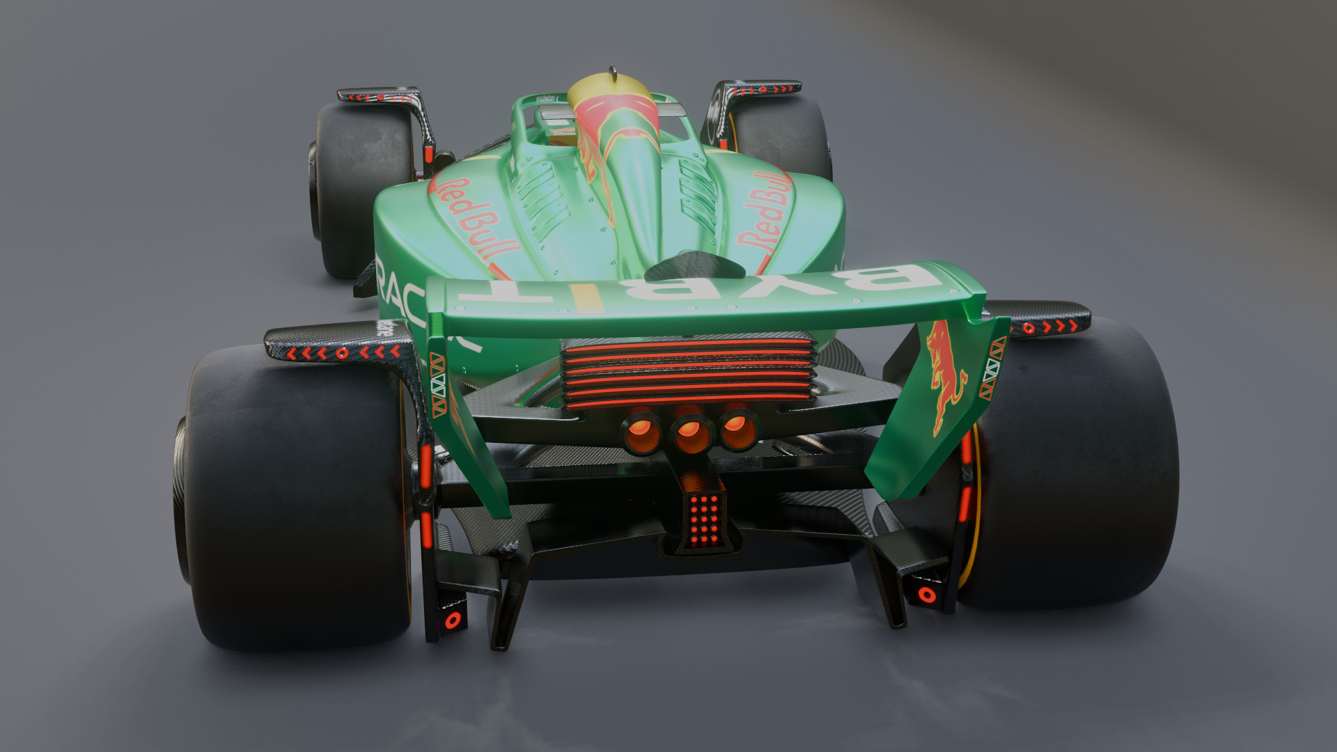 Formula 1 Car - Red Bull Green Concept 3D model_81