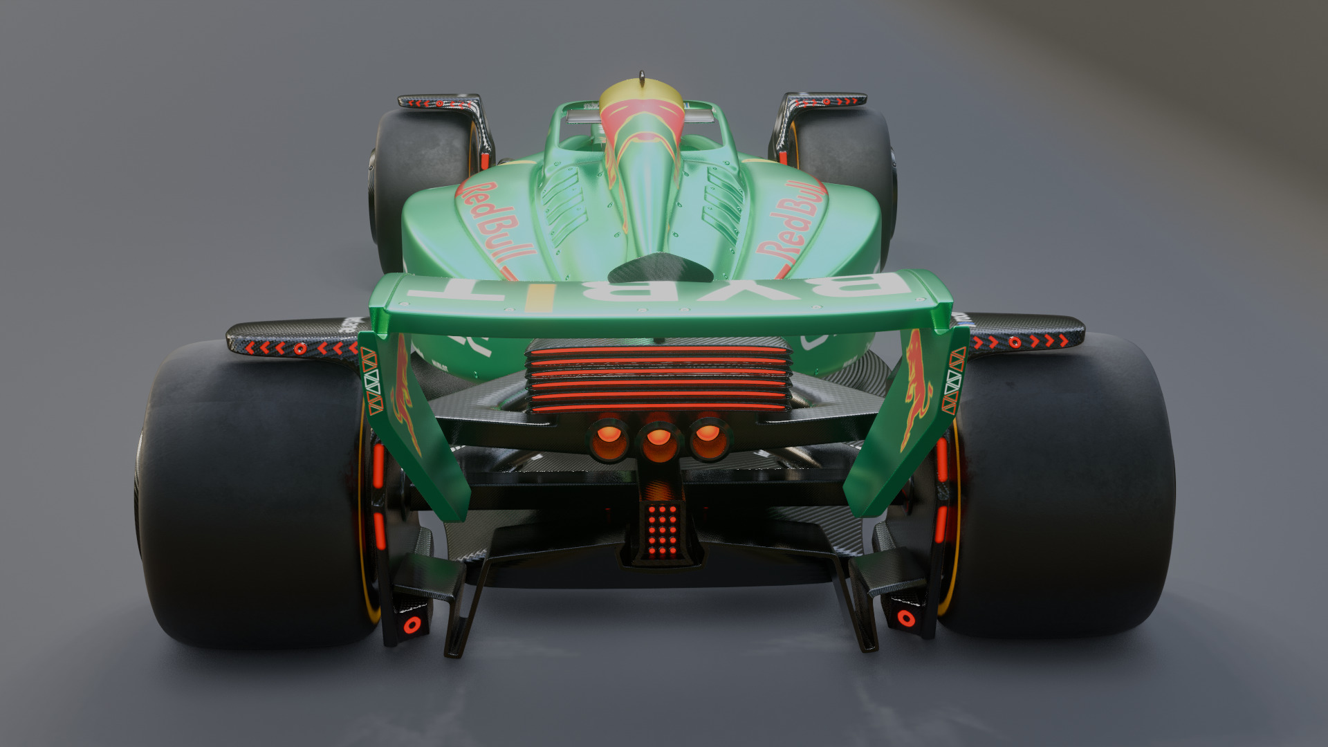 Formula 1 Car - Red Bull Green Concept 3D model_80