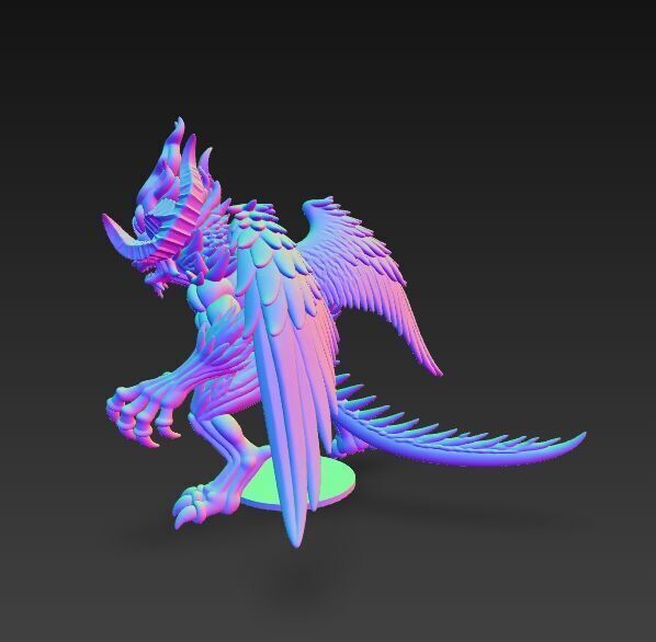 Flame-Headed Dreadlord   Mythical Demon King 3D Print Model 3D model_6