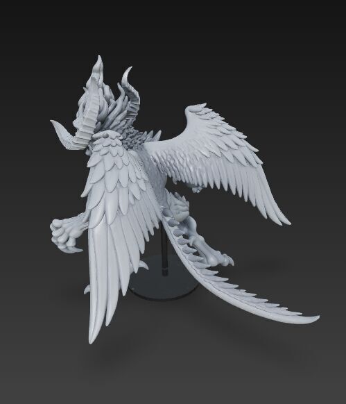 Flame-Headed Dreadlord   Mythical Demon King 3D Print Model 3D model_20