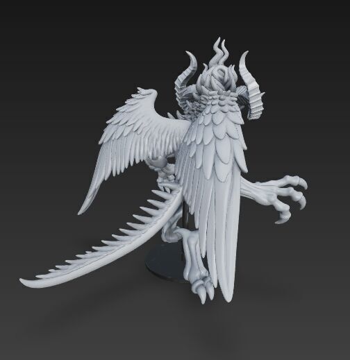 Flame-Headed Dreadlord   Mythical Demon King 3D Print Model 3D model_18
