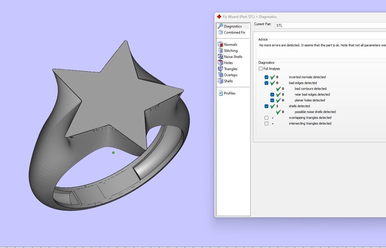Star Ring 3D print model_2
