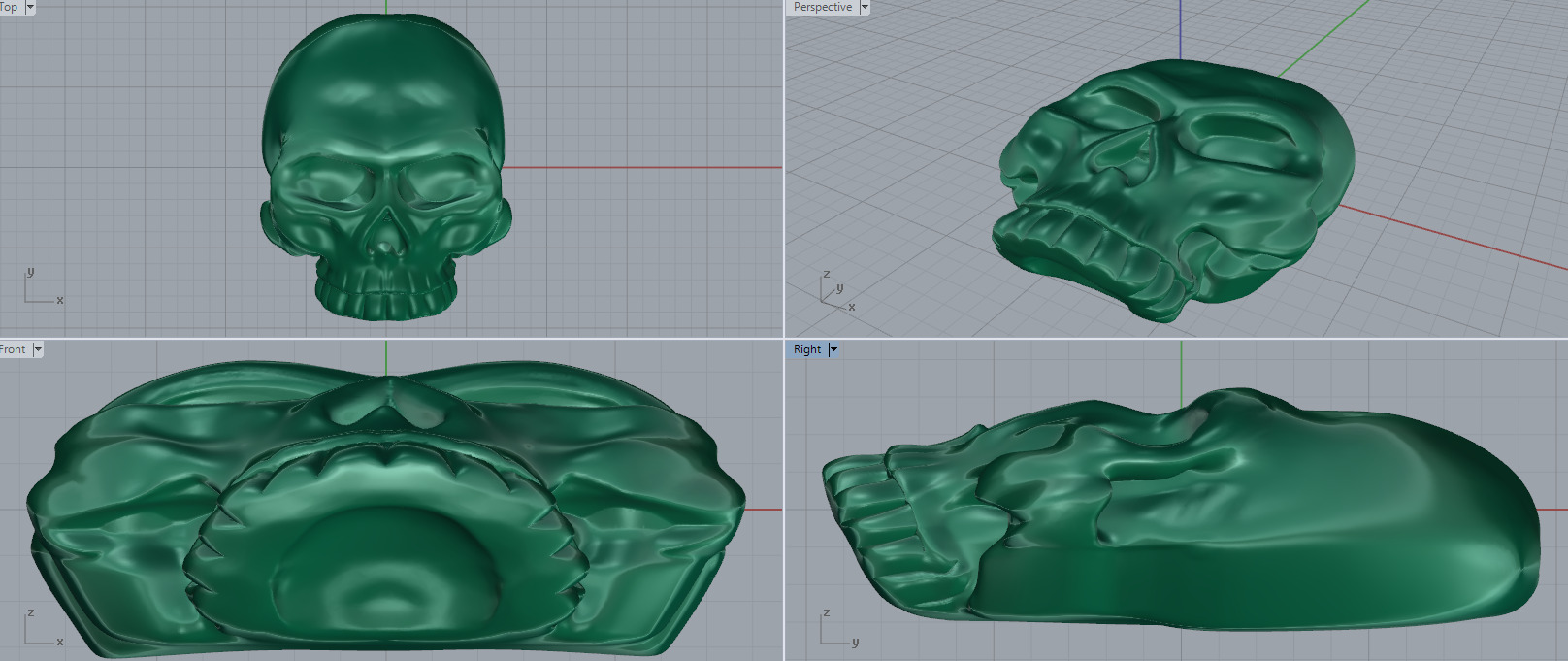 Skull 10 3D print model_4