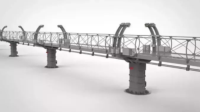 sci-fi bridge 1 3D model