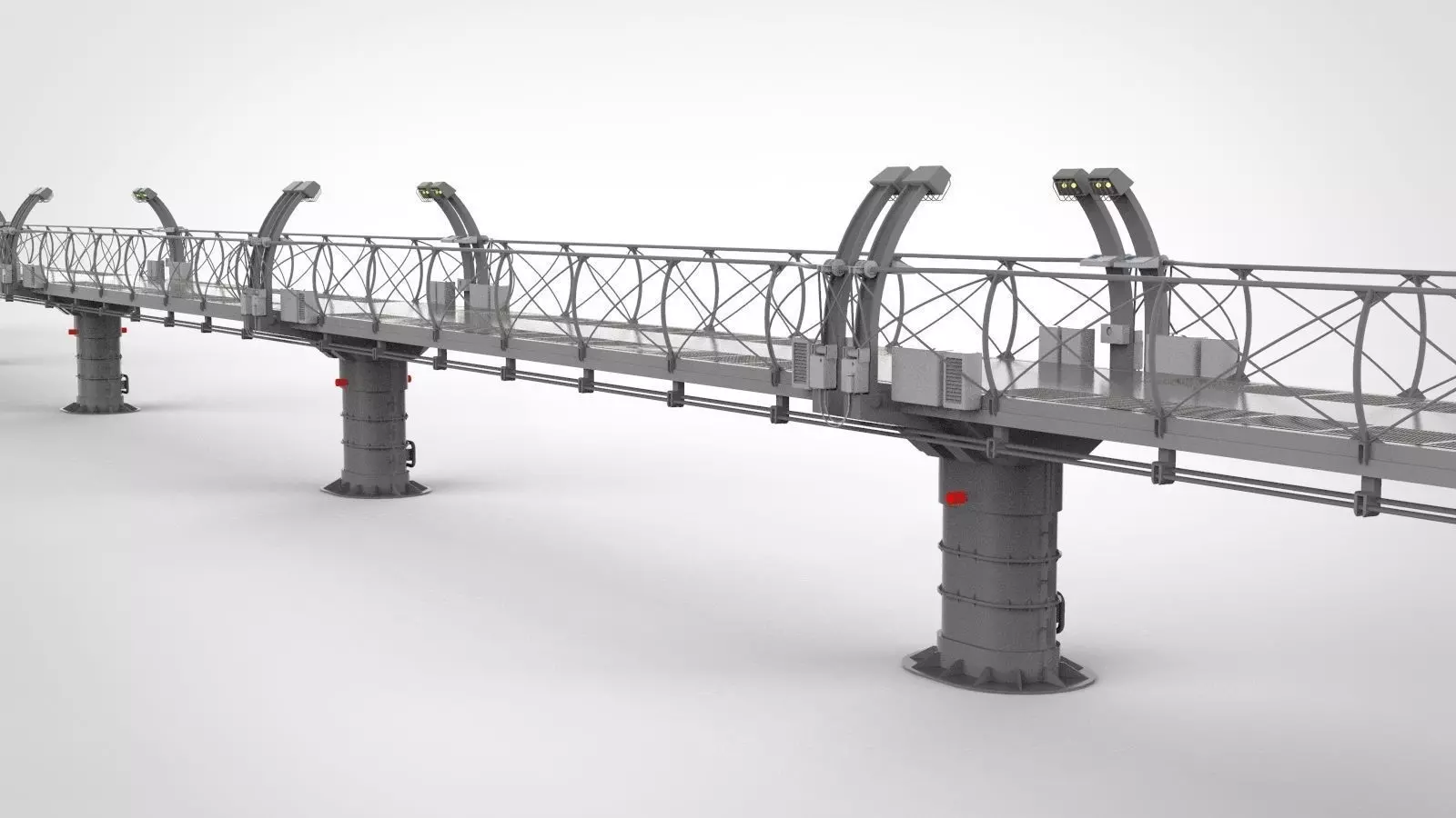 sci-fi bridge 1 3D model_0