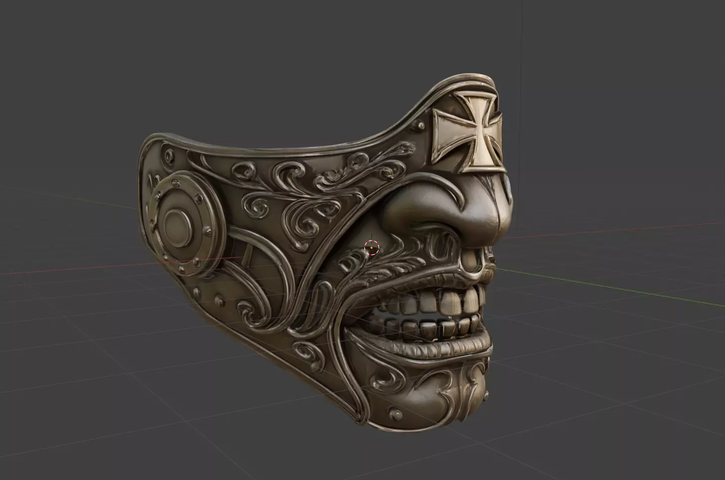 War hammer Face Wearable Mask 3D print model_0