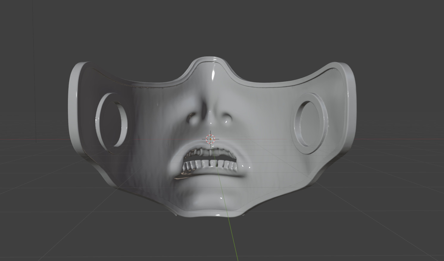 War hammer Face Wearable Mask 3D print model_8