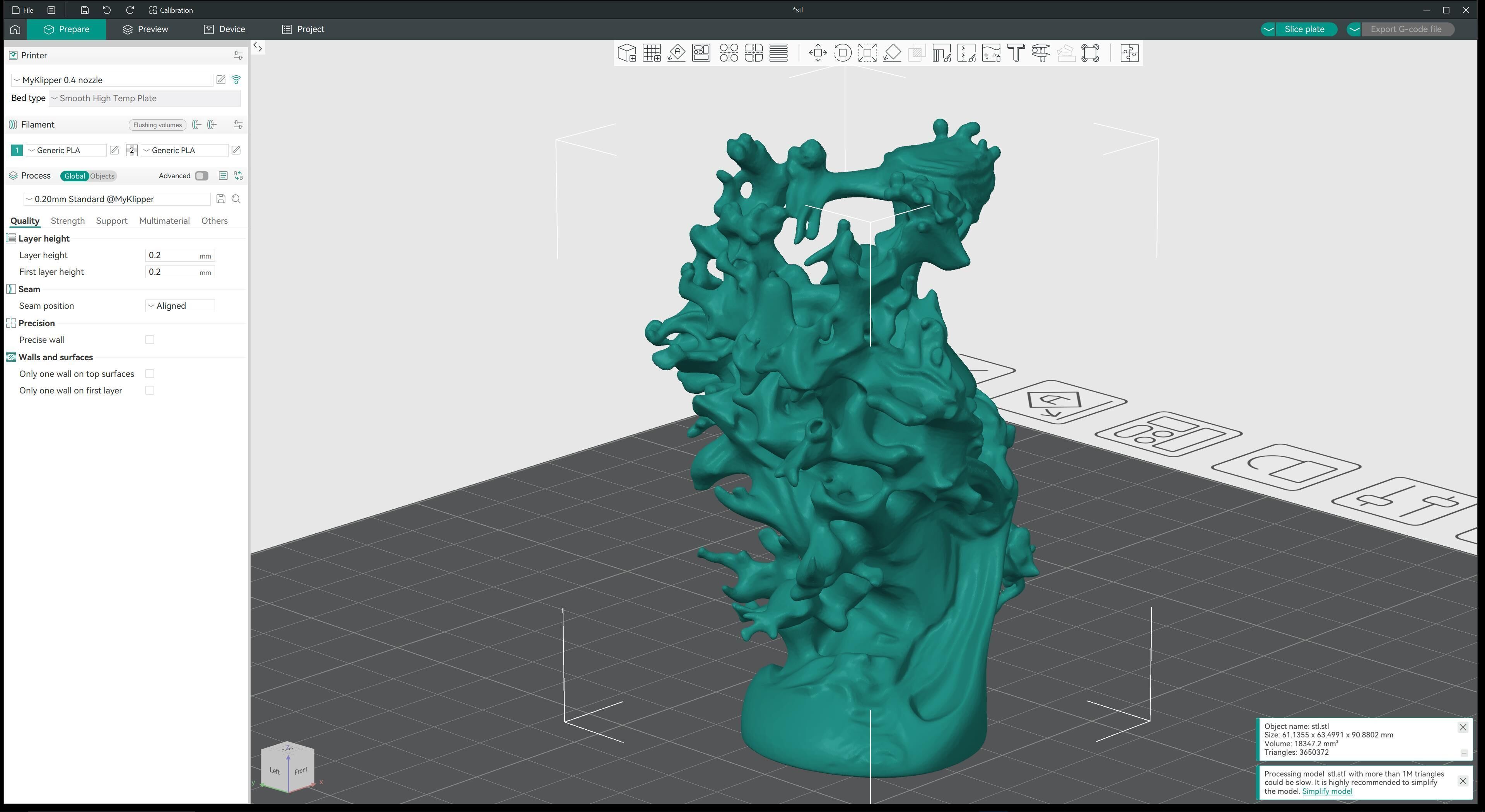 Abstract Ethereal Woman Flowing Spirit Statue 3D print model_18
